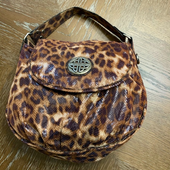 Kate Landry Cheetah print shoulder bag - Picture 1 of 7